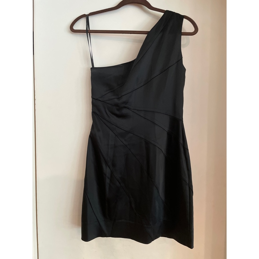 Calvin Klein One Shoulder Satin Dress